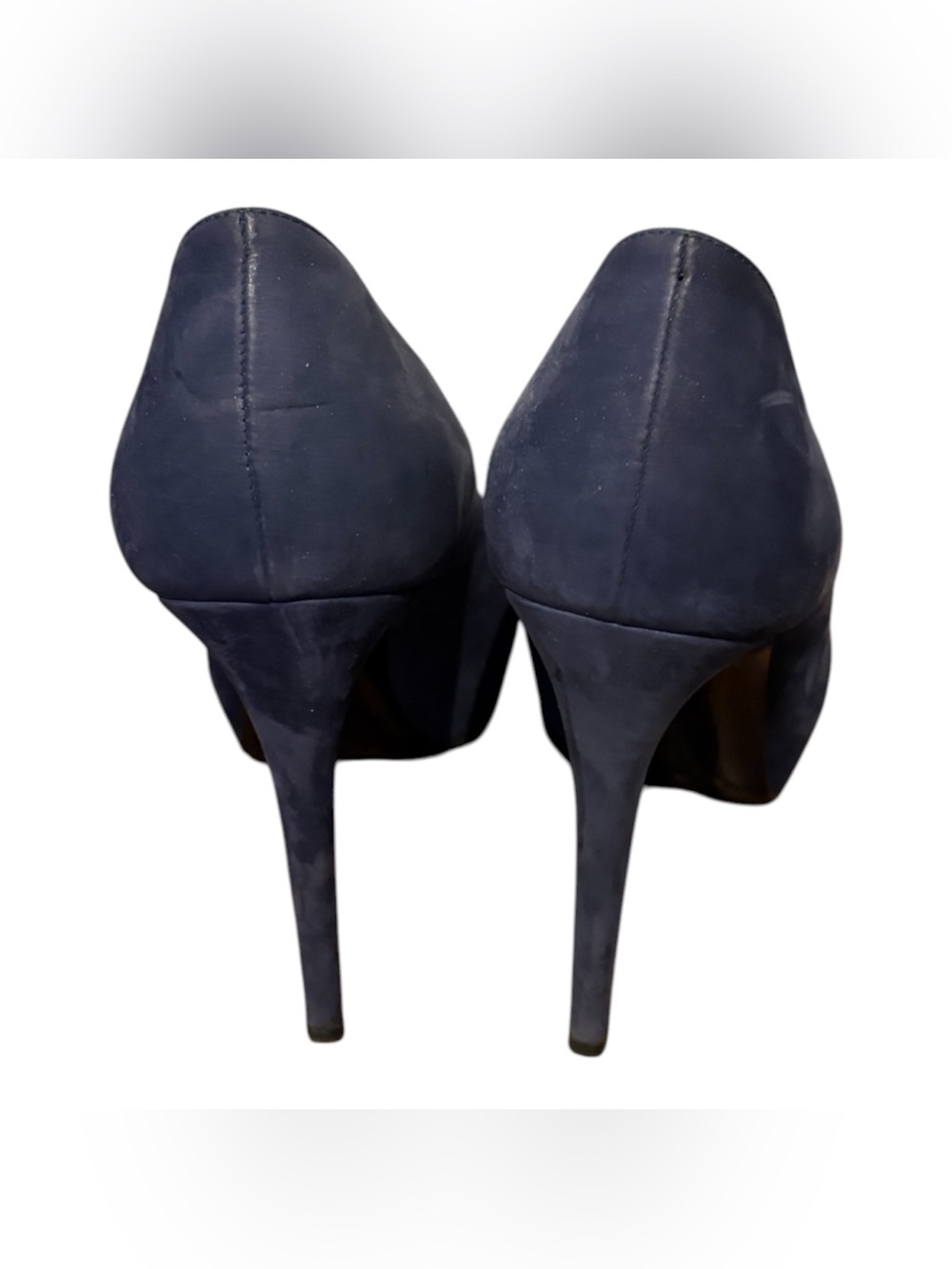 BARBARA BUI Colorblock Pink, Navy & Orange Peep-Toe Pumps - Picture 5 of 5